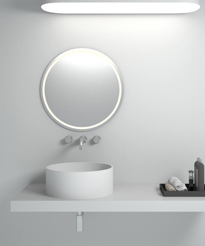 Makoua Round Countertop Basin - Matte White
