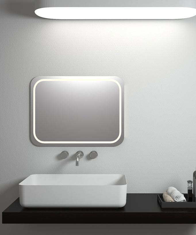 Kalemie Rectangular Countertop Basin - Matte White