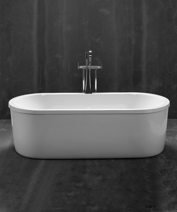 Loft Built-in Acrylic Bath - Glossy White