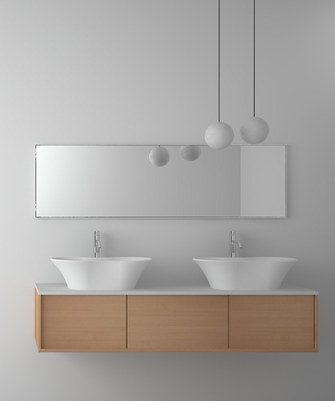 Kindu Oval Countertop Basin - Matte White