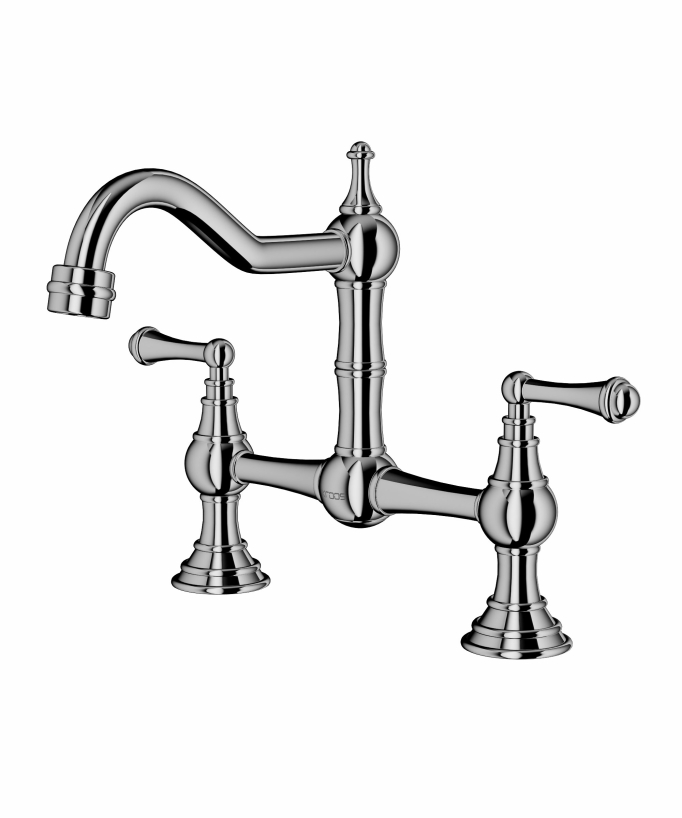 Retro Style Deck-Mounted Sink Mixer