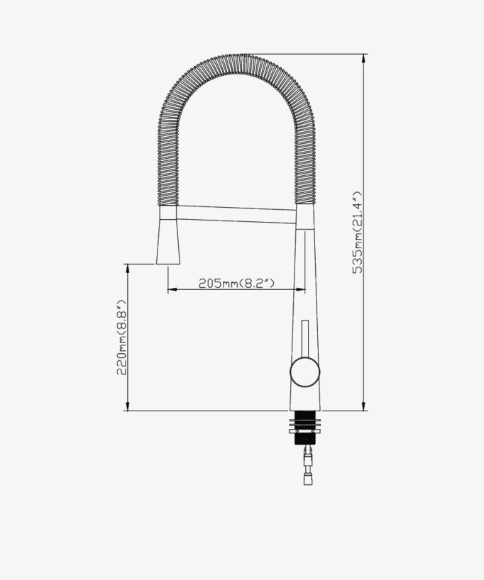 High Kitchen Mixer Tap