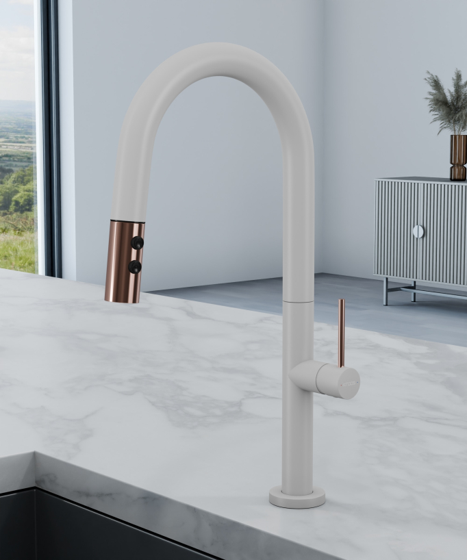 Modern Sink Mixer with Pull-Out Spray