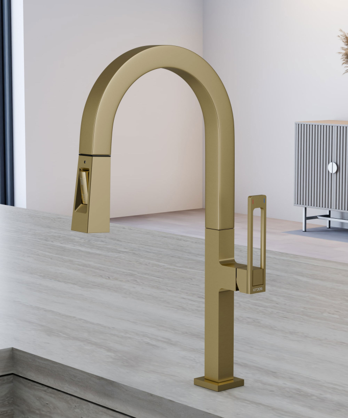 Modern High Sink Mixer with Spray Head