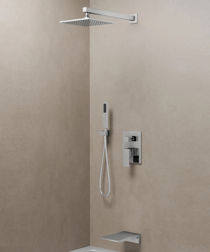 Thilia Concealed Shower and Bath Column with Waterfall Spout