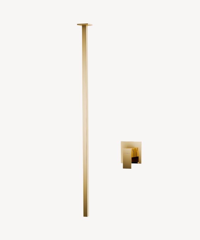 Ceiling-mounted basin mixer tap Gold – Sirius