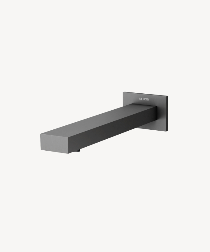 Wall-mounted automatic basin tap, cold water, gunmetal – Sirius
