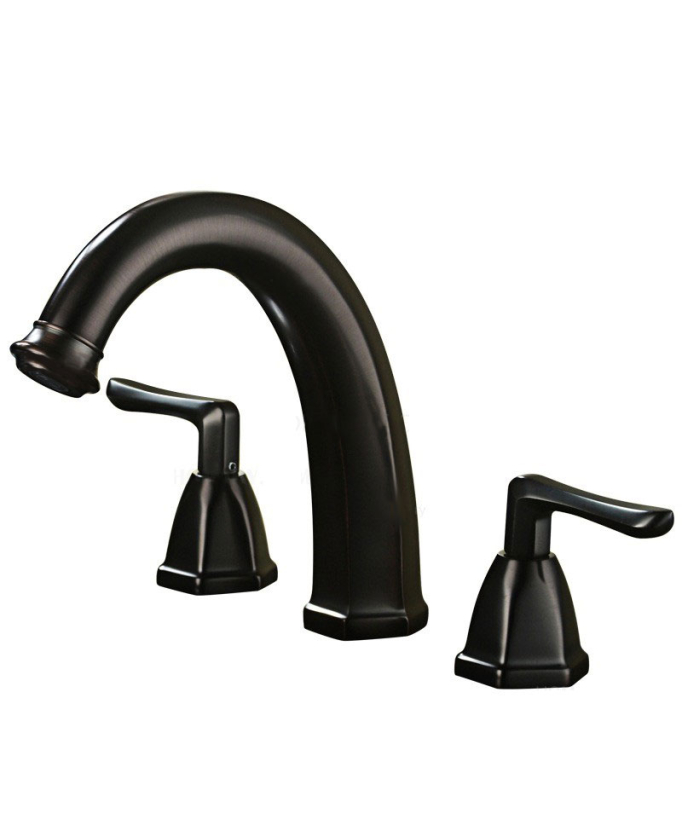 Vintage Style Solid Brass Mixer Tap, Antique Black - Rome