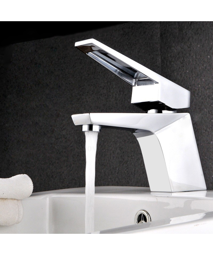 Contemporary Solid Brass Basin Mixer Tap