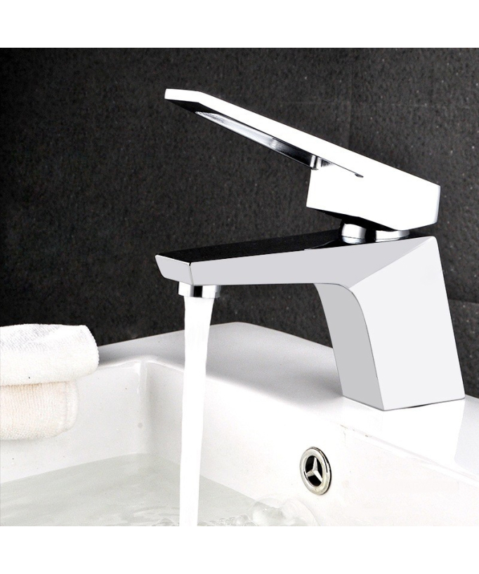 Contemporary Solid Brass Basin Mixer Tap