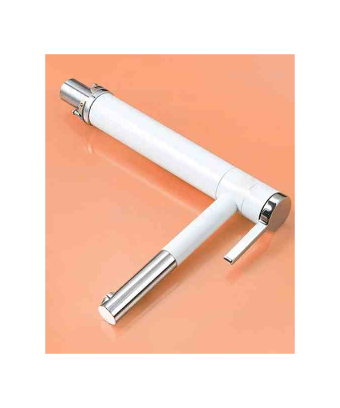 Tall Basin Mixer, White & Chrome - Graffias