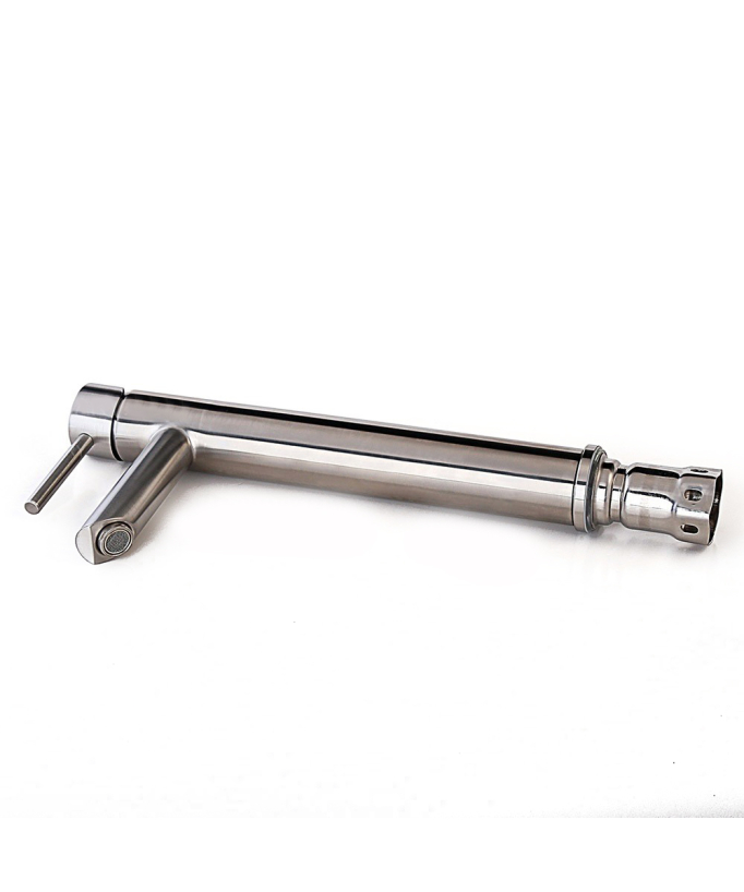 Sophisticated Tall Basin Mixer, Brushed Nickel