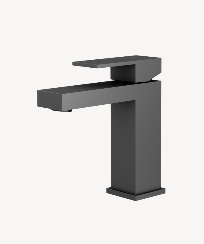 Robinet mitigeur lavabo Gun métal - Sirius